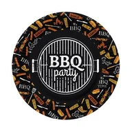 Naczynia i sztućce jednorazowe - Talerze papierowe okrągłe 23 cm BBQ Party Eco 10 szt. - miniaturka - grafika 1