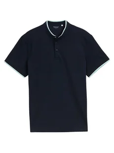 Tom Tailor Koszulka polo w kolorze czarnym - Koszulki męskie - miniaturka - grafika 1