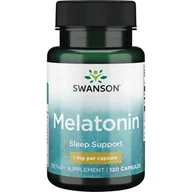 Układ nerwowy - SWANSON Swanson Melatonina 1 mg x 120 kaps - miniaturka - grafika 1