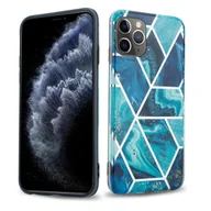 Etui i futerały do telefonów - Pokrowiec Etui Do Apple iPhone 11 PRO w Niebieskie Fale Marmur No. 13 Obudowa Case Cover Silikon Plecki Cadorabo - miniaturka - grafika 1