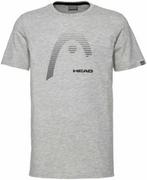 Koszulki sportowe męskie - HEAD CLUB CARL T-Shirt M Grey Melange 2021 - miniaturka - grafika 1
