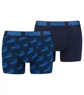 Majtki męskie - PUMA BOKSERKI MĘSKIE BOXERS 2 PARY BLUE/NAVY 935054 02 - Rozmiar: M - miniaturka - grafika 1