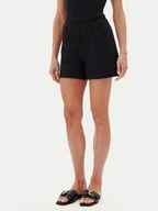 Spodnie sportowe damskie - Vila Szorty materiałowe Merinda 14105213 Czarny Regular Fit - miniaturka - grafika 1