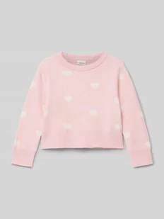 Sweter z dzianiny z prążkowanymi wykończeniami model ‘ODESSA’ - Swetry dla dziewczynek - miniaturka - grafika 1