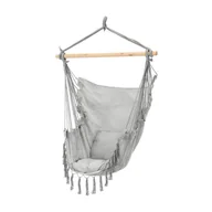 Fotele ogrodowe wiszące - Leziter Hamak Puerto szary - miniaturka - grafika 1