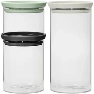 Brabantia Zestaw pojemników na żywność 100550 3 szt. - Pojemniki kuchenne - miniaturka - grafika 1