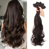 Pozostałe akcesoria fryzjerskie - TEMU Zestaw 3 Sztuk Extensions - Klipsy do Włosów dla Kobiet, Niewidoczne, Bezszwowe, , Zwiększające Objętość, Puszyste i Elastyczne z Mocnymi - miniaturka - grafika 1