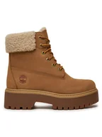 Botki damskie - Timberland Trapery Stone Street TB0A2PU67541 Beżowy - miniaturka - grafika 1