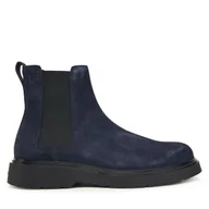 Botki męskie - Sztyblety Calvin Klein Combat Ess Chelsea Boot Su YM0YM01372 Granatowy - miniaturka - grafika 1