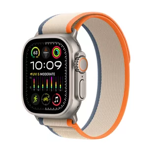 Apple Watch Ultra 2 GPS + Cellular 49mm Tytan Trail S/M Beżowy - Smartwatch - miniaturka - grafika 2