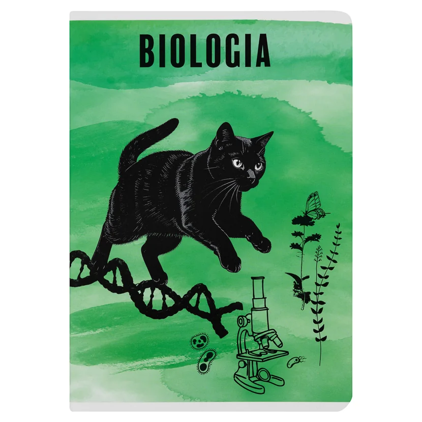 Zeszyt A5 tematyczny, 60 kartek, kratka, Biologia