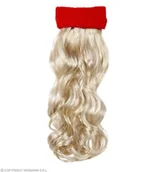 Dodatki do strojów karnawałowych - OPASKA CZERWONA Z KRĘCONYMI WŁOSAMI - miniaturka - grafika 1