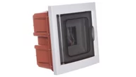Rozdzielnie elektryczne - elettrocanali Rozdzielnica modułowa 1x4 podtynkowa drzwi transp. seria 630 IP40 154x160x80 szara EC63004 EC63004 - miniaturka - grafika 1