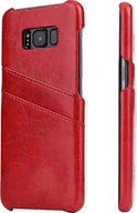Etui i futerały do telefonów - Etui na telefon Samsung Galaxy S8 Plus 6,2 cala z 2 miejscami na karty Etui z imitacji skóry Soft Touch z osłoną ochronną - miniaturka - grafika 1