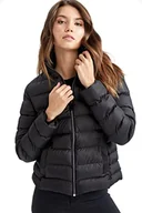 Kurtki damskie - DeFacto kurtka damska, czarny, XXL - miniaturka - grafika 1