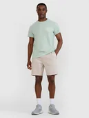 Spodenki męskie - Spodenki dresowe męskie 4F 4FWSS25TSHOM534-83S Brązowy Roz. S - miniaturka - grafika 1