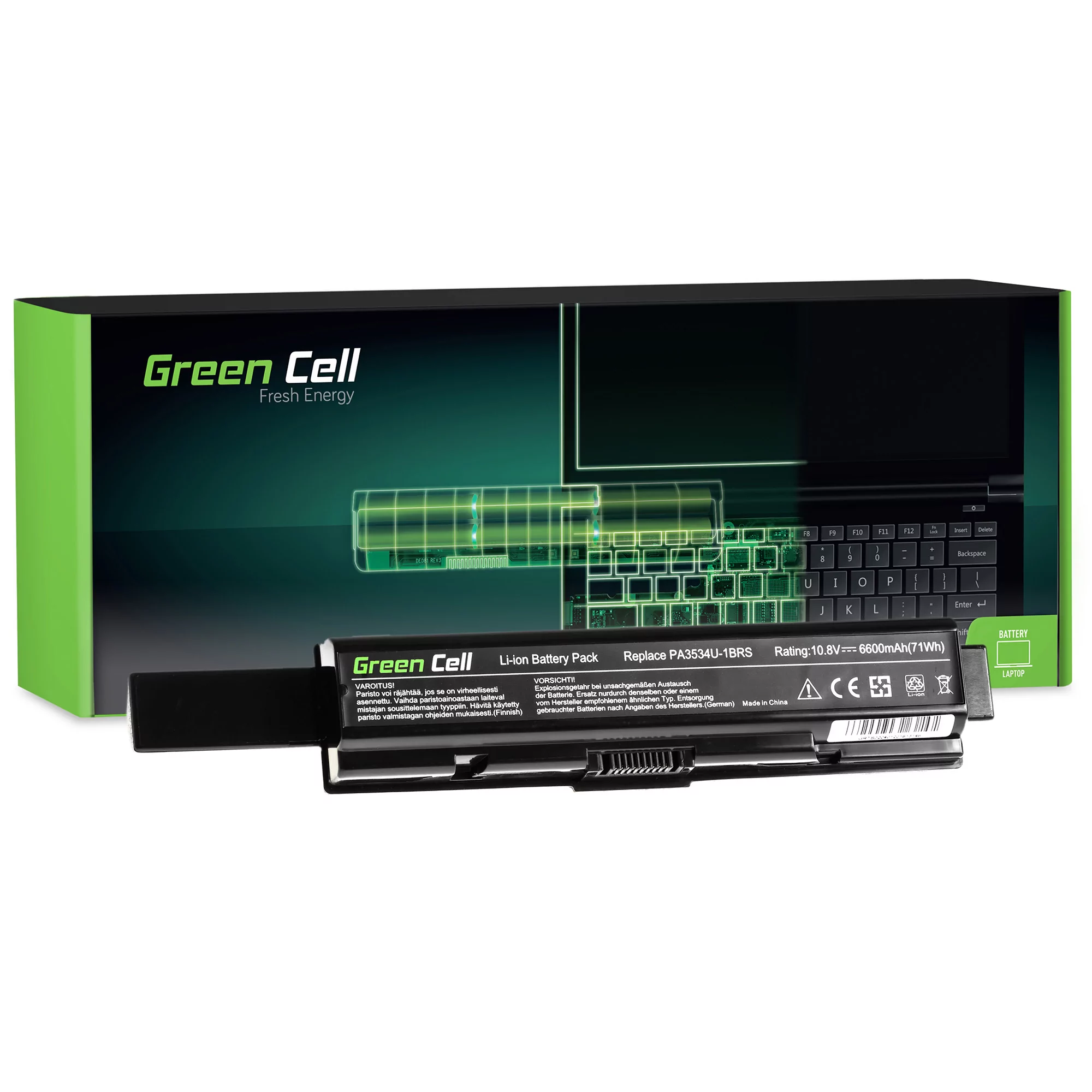 Green Cell TS02 do Toshiba Satellite A200 A300 A500