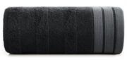 Ręczniki - Ręcznik bawełniany, 70x140, czarny z bordiura, R170-08 - miniaturka - grafika 1