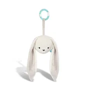 Zabawki interaktywne dla dzieci - Zabawka szumiąca mini -mini zawieszka szumiący króliczek beż - miniaturka - grafika 1