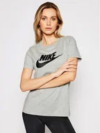 Koszulki sportowe damskie - Nike T-Shirt Sportswear Essential Szary Standard Fit - miniaturka - grafika 1