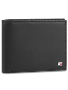 Tommy Hilfiger Duży Portfel Męski Eton Cc And Coin Pocket AM0AM00651 Czarny - Portfele - miniaturka - grafika 1