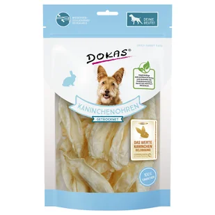 Dokas, królicze uszy bez sierści - 4 x 70 g - Przysmaki dla psów - miniaturka - grafika 3