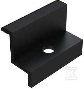 Klema końcowa 30mm czarna (K-06-30-CZ) - Akcesoria do kolektorów i fotowoltaiki - miniaturka - grafika 1