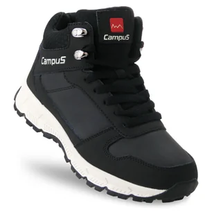 Buty Trekkingowe męskie Campus Norden Skórzane czarne przejściowe 45 - Buty trekkingowe męskie - miniaturka - grafika 1
