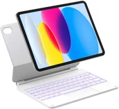 Akcesoria do tabletów i e-booków - Inateck inateck KB09119-10 white klawiatura iPad z trackpadem QWERTZ KB09119-10_WHITE - miniaturka - grafika 1