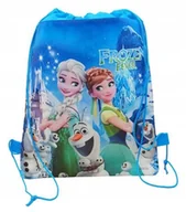 Torby szkolne - WOREK do przedszkola FROZEN na obuwie buty kapcie ELZA plecak KRAINA LODU - miniaturka - grafika 1