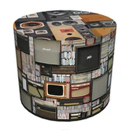 Pufy i podnóżki - Pufa dekoracyjna PRL - miniaturka - grafika 1