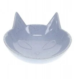 DUVO+ MISKA CERAMICZNA DLA KOTA 175ml NIEBIESKA 14x14x6.5cm 15509 - Miski dla kotów - miniaturka - grafika 1