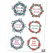 Scrapbooking - Naklejki Etykiety Dzień Babci I Dziadka 6 Szt 4,5 Cm N12 - miniaturka - grafika 1
