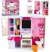 Domki dla lalek - Zestaw mebli łazienkowych do domku dla lalek Lena - zabawka - miniaturka - grafika 1