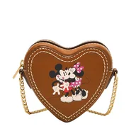 Torebki damskie - Fossil Damska torba Mickey and Friends brązowa skóra mini torebka SL10052216, brązowy, S, casual - miniaturka - grafika 1