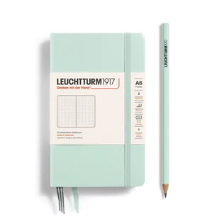 Notatnik Leuchtturm1917 Pocket A6, twarda oprawa, kropki, Mint Green - Notesy i bloczki - miniaturka - grafika 1