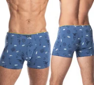 Majtki męskie - Bokserki Męskie Szorty Bawełniane LAMA - M - miniaturka - grafika 1