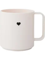 Sztućce dla dzieci - Design Letters Kubek "Mini Love" w kolorze białym - 175 ml - miniaturka - grafika 1