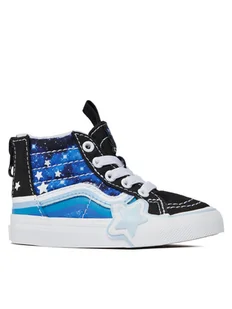 Vans Sneakersy Sk8-Hi Zip Rainbow Star VN000BVNY611 Czarny - Buty dla dziewczynek - miniaturka - grafika 1