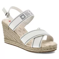 Espadryle damskie - Białe Sandały Big Star Stylowe Espadryle Damskie - miniaturka - grafika 1