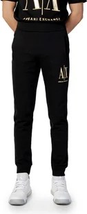 ARMANI EXCHANGE Spodnie męskie Bawełna Czarny GR76910 - Rozmiar: XL - Spodnie sportowe męskie - miniaturka - grafika 1