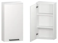 Szafki łazienkowe - Szafka nad Pralkę ATH 45 cm D90 Lewa - Biały Mat - Uchwyty Czarne Matowe - miniaturka - grafika 1