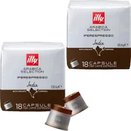 Kawa w kapsułkach i saszetkach - 2x KAPSUŁKI ILLY IPERESPRESSO ARABICA SELECTION INDIA 18 SZTUK - miniaturka - grafika 1