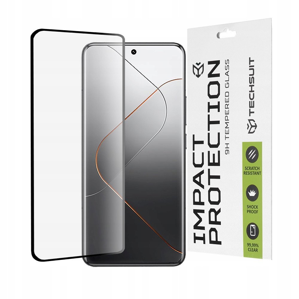 Szkło ochronne do Xiaomi 14 Pro, 9h, 0.33 mm, Techsuit