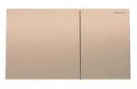 Przyciski spłukujące - Geberit Sigma70 - Kontrola spłukiwania, łatwe do czyszczenia, szczotkowane czerwone złoto 115.622.QB.1 - miniaturka - grafika 1