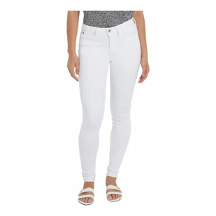 TOMMY HILFIGER SPODNIE DAMSKIE JEANSOWE TH FLEX COMO SKINNY BIAŁE r.27/30 - Spodnie damskie - miniaturka - grafika 1