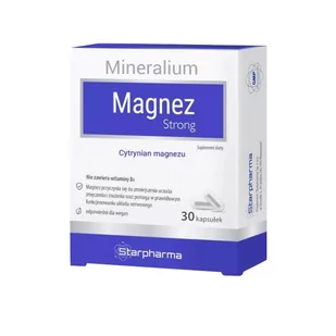 Starpharma SP. Z O.O. Magnez Strong 30 kapsułek - Witaminy i minerały - miniaturka - grafika 1