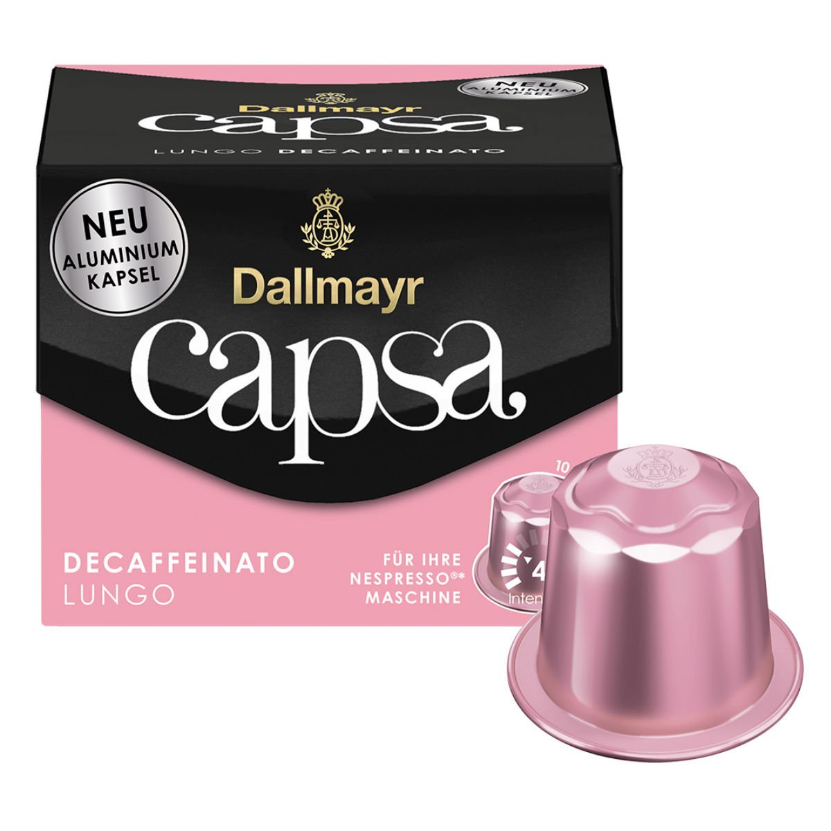 Kapsułki Dallmayr Nespresso Decaffeinato Lungo 10