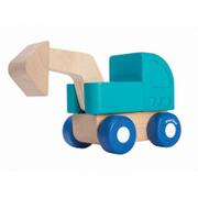 Samochody i pojazdy dla dzieci - Mini autko drewniana Koparka - miniaturka - grafika 1