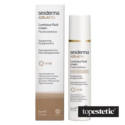 SesDerma Azelac RU Luminous Fluid Cream emulsja rozświetlająca do twarzy SPF50 50ml